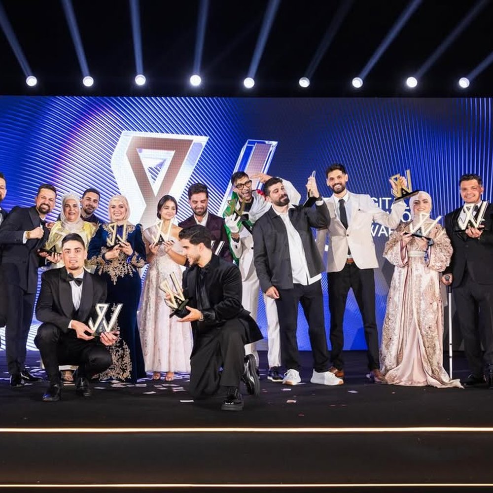 Digital Creator Award — winners with trophies